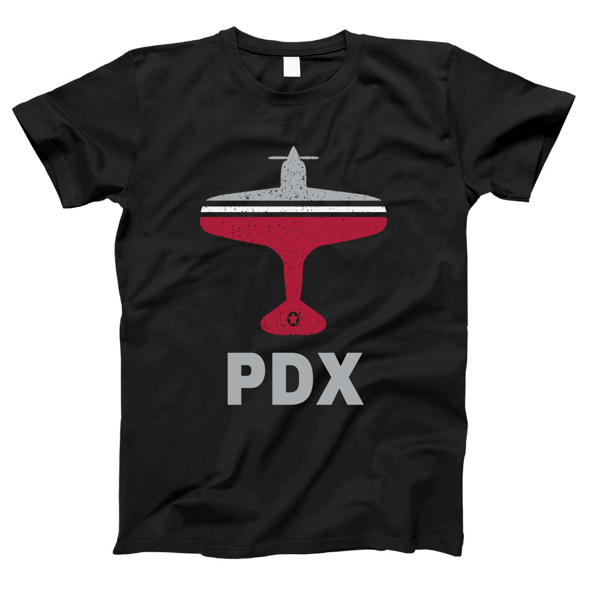 Fly Portland PDX Airport  Women's T-shirt | Black