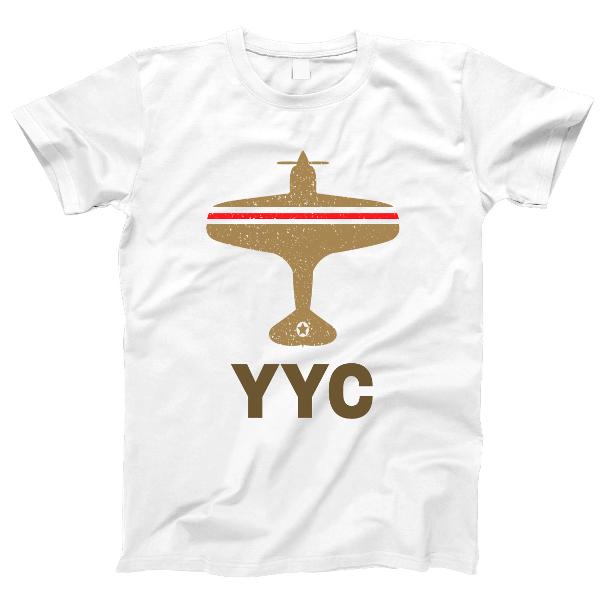 Fly Calgary YYC Airport Women's T-shirt | White