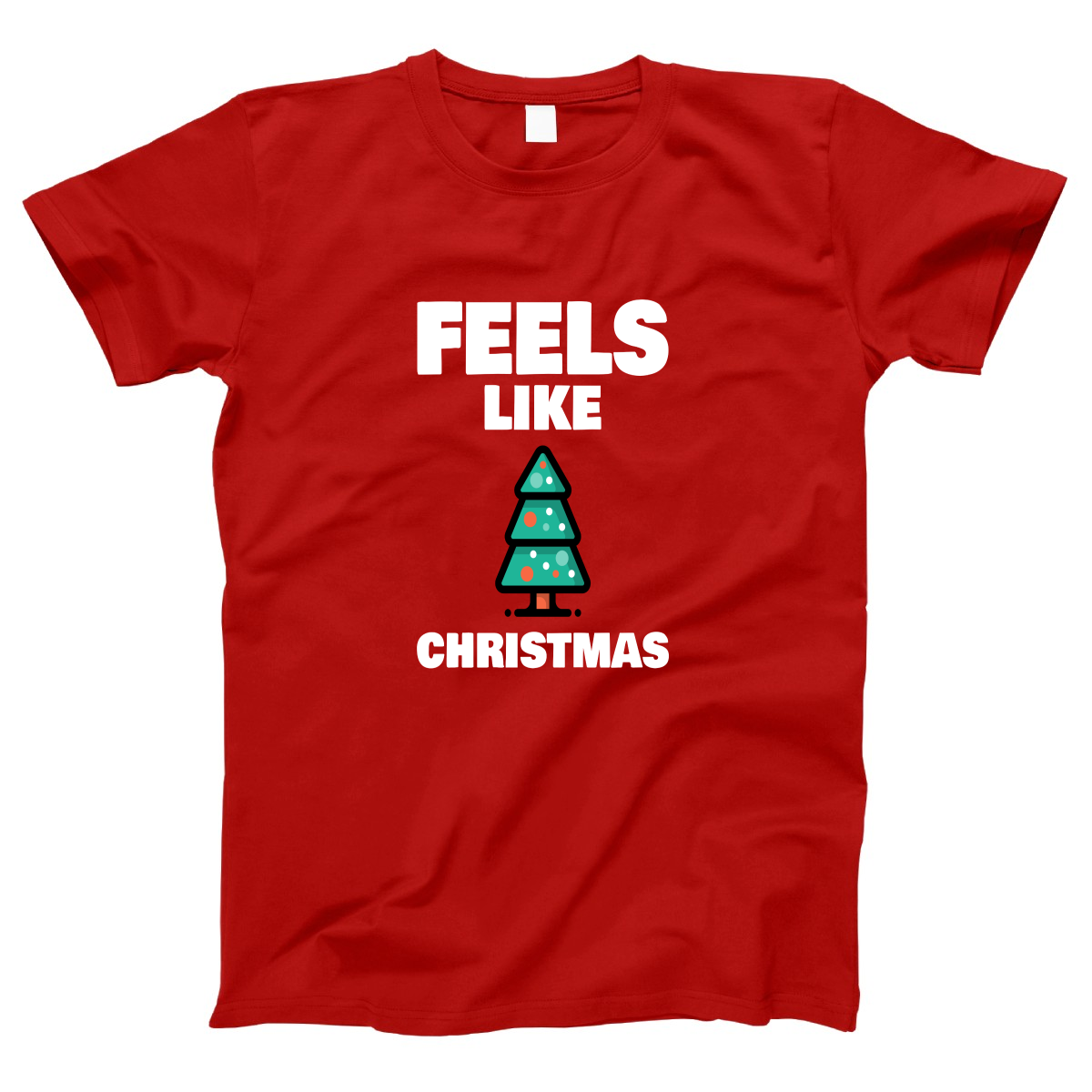 Feels Like Christmas Women's T-shirt | Red