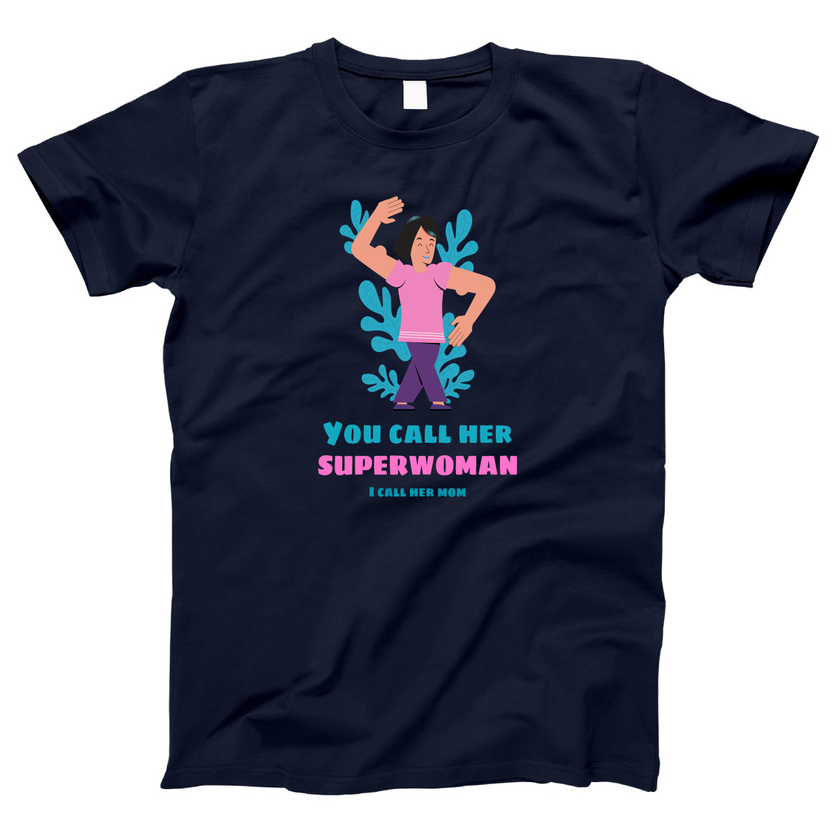 Superwoman Mom Women's T-shirt | Navy