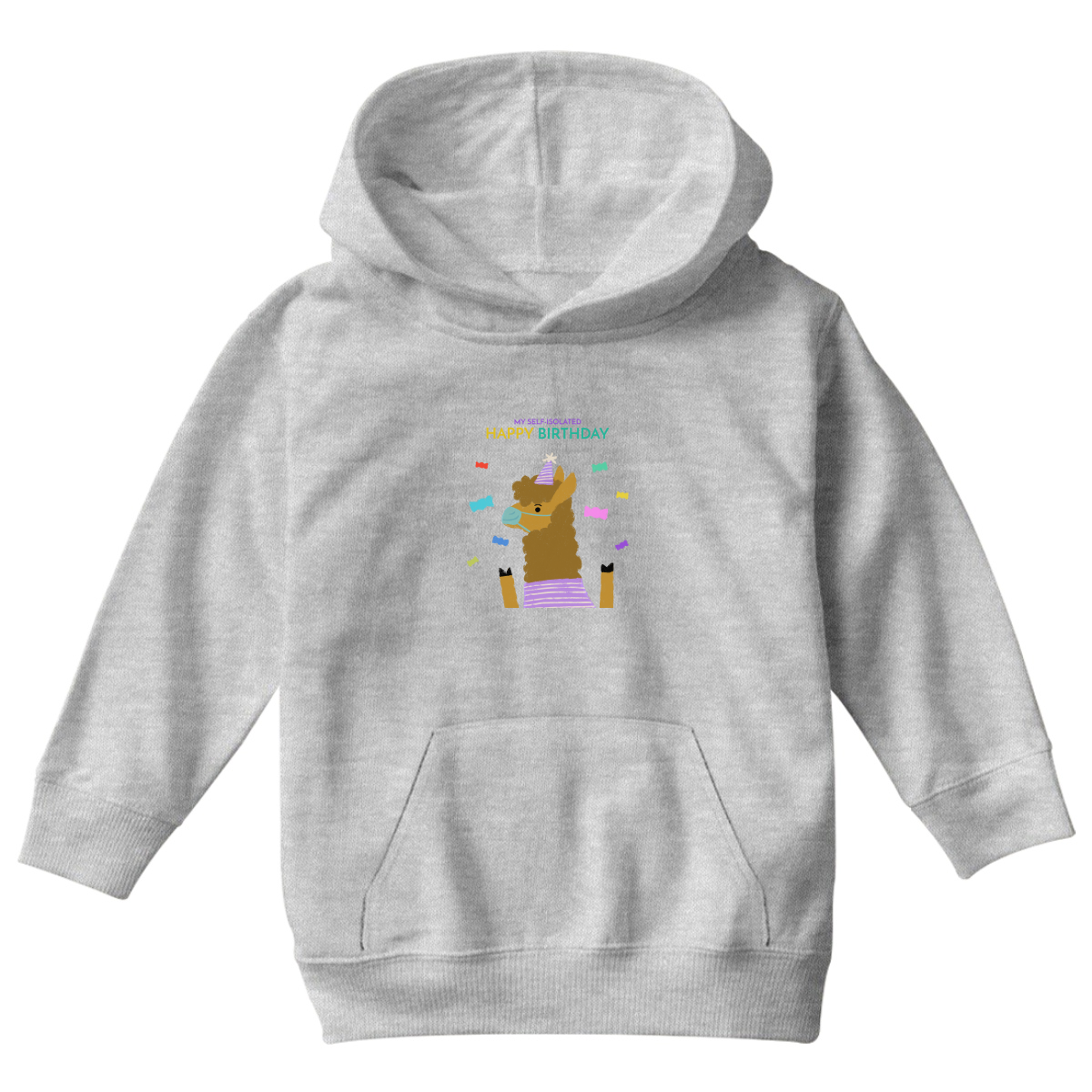 My Self Isolated Kids Hoodie | Gray