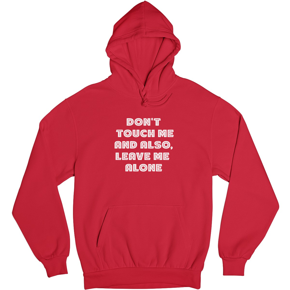 Don't Touch Me Unisex Hoodie | Red