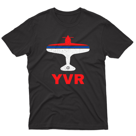 Fly Vancouver YVR Airport Men's T-shirt | Black