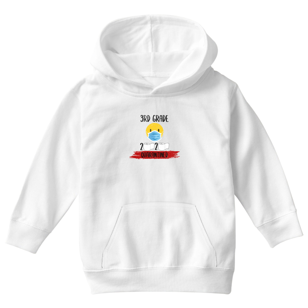 3rd Grader Quarantined Kids Hoodie | White