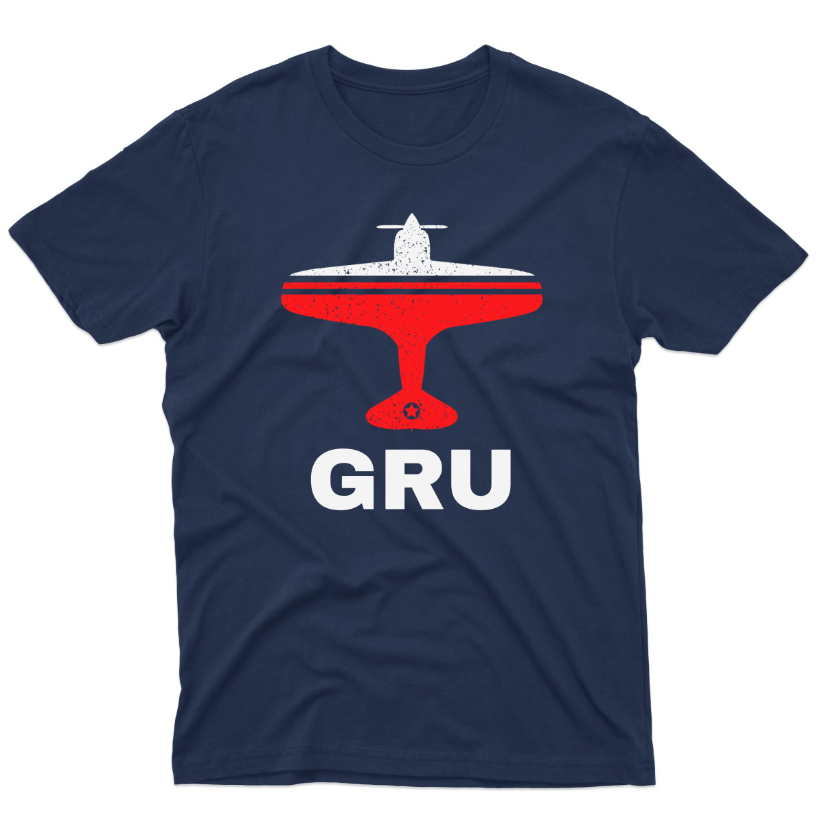 Fly Sao Paulo GRU Airport Men's T-shirt | Navy