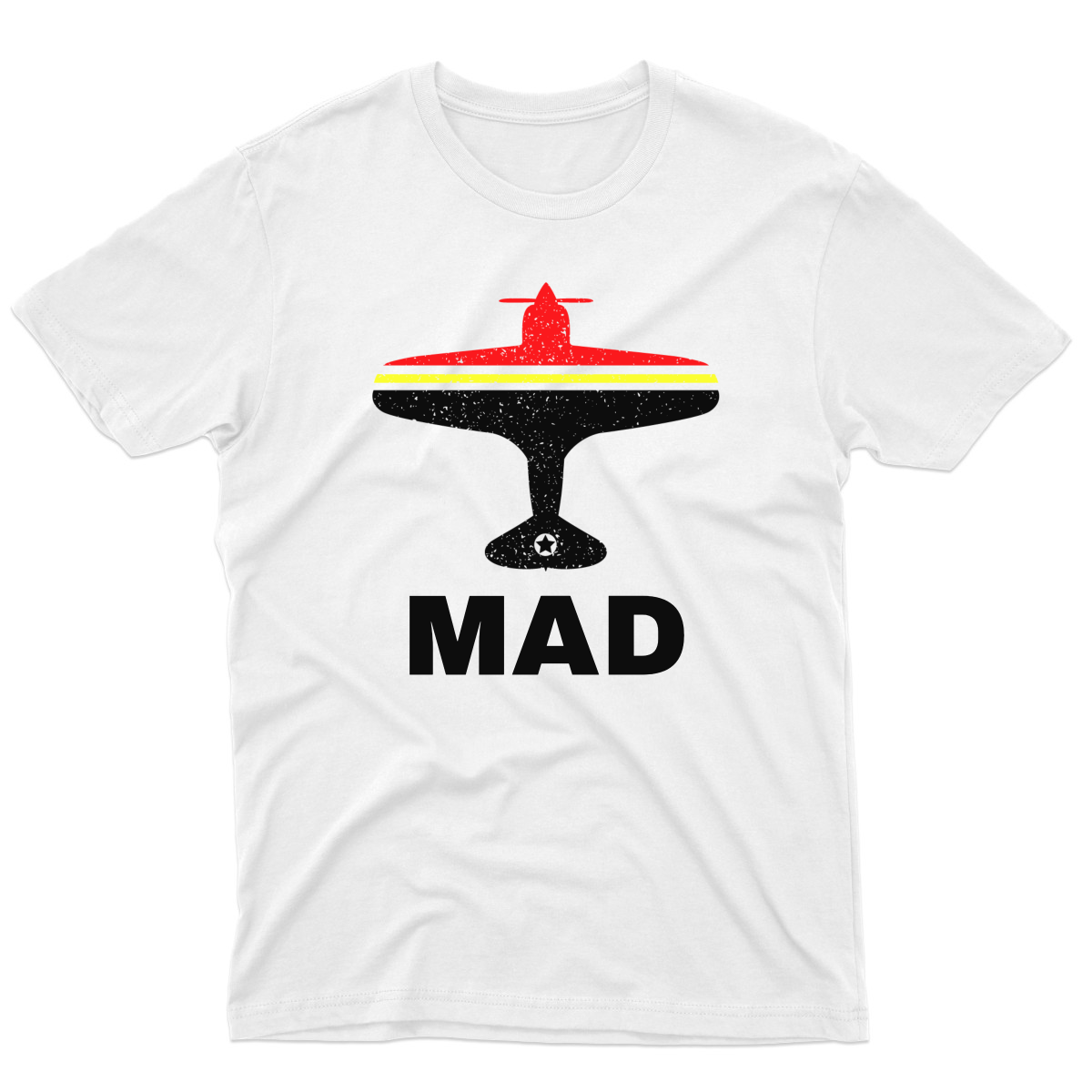 Fly Madrid MAD Airport Men's T-shirt | White