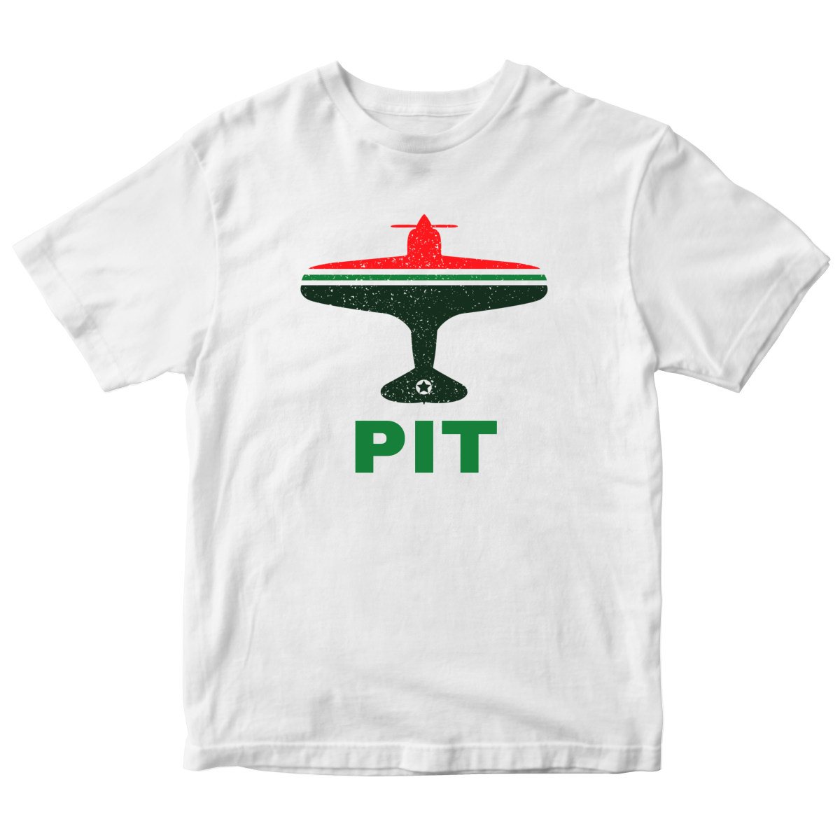 Fly Pittsburgh PIT Airport Kids T-shirt | White