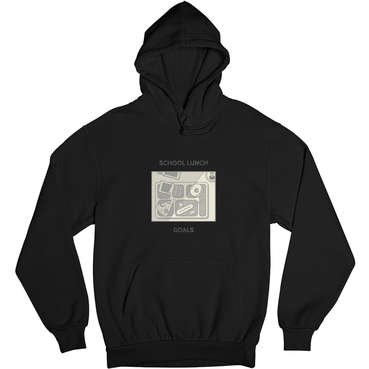 School Lunch Goals Unisex Hoodie | Black