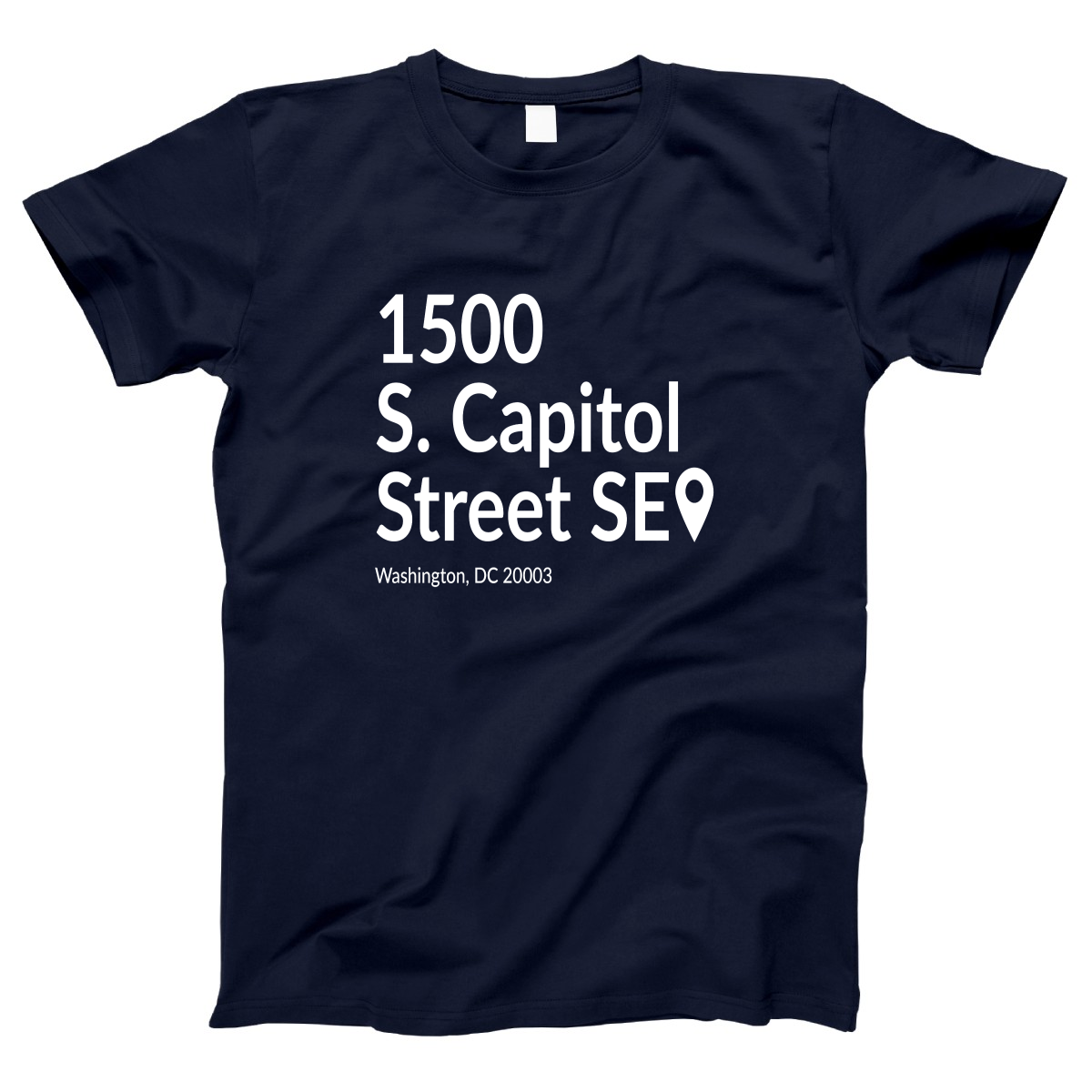 Washington D.C. Baseball Stadium Women's T-shirt | Navy