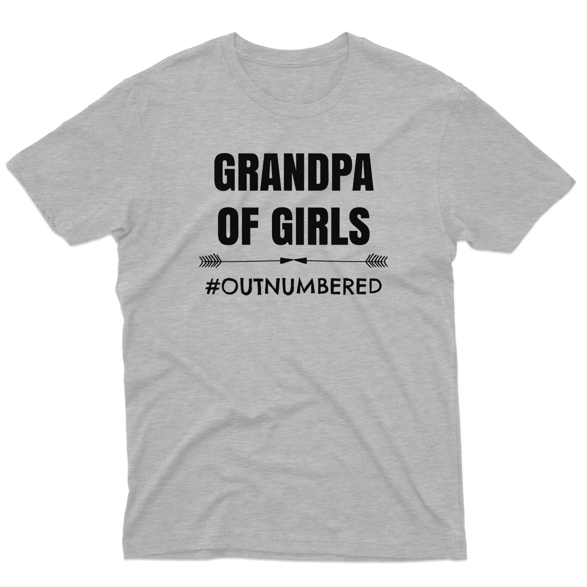 Grandpa of Girls Men's T-shirt | Gray