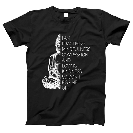 Funny Yoga  Women's T-shirt | Black