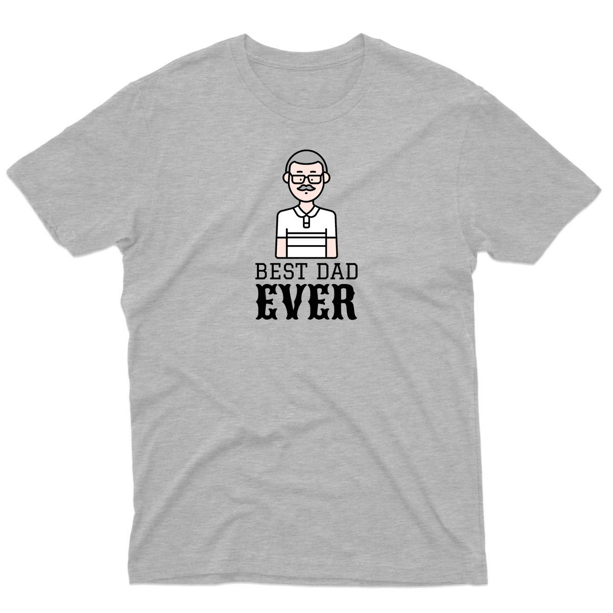 Best Dad Ever Men's T-shirt | Gray