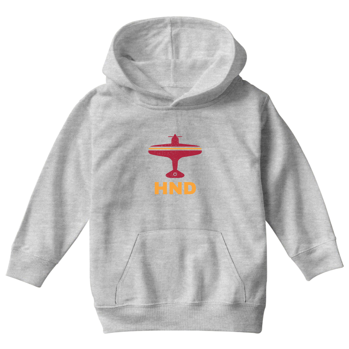 Fly Tokyo HND Airport  Kids Hoodie | Gray