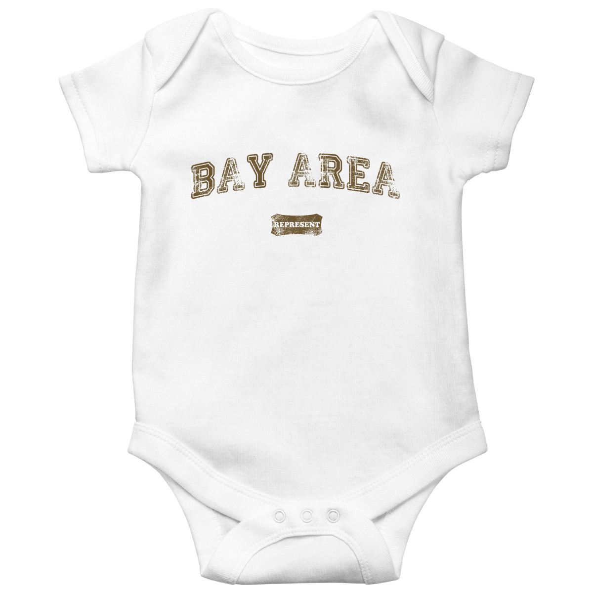 Bay Area Represent Baby Bodysuits | White