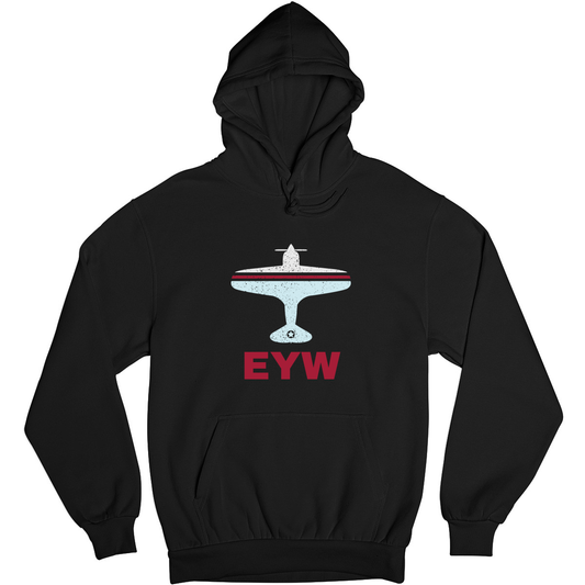 Fly Key West EYW Airport Unisex Hoodie | Black