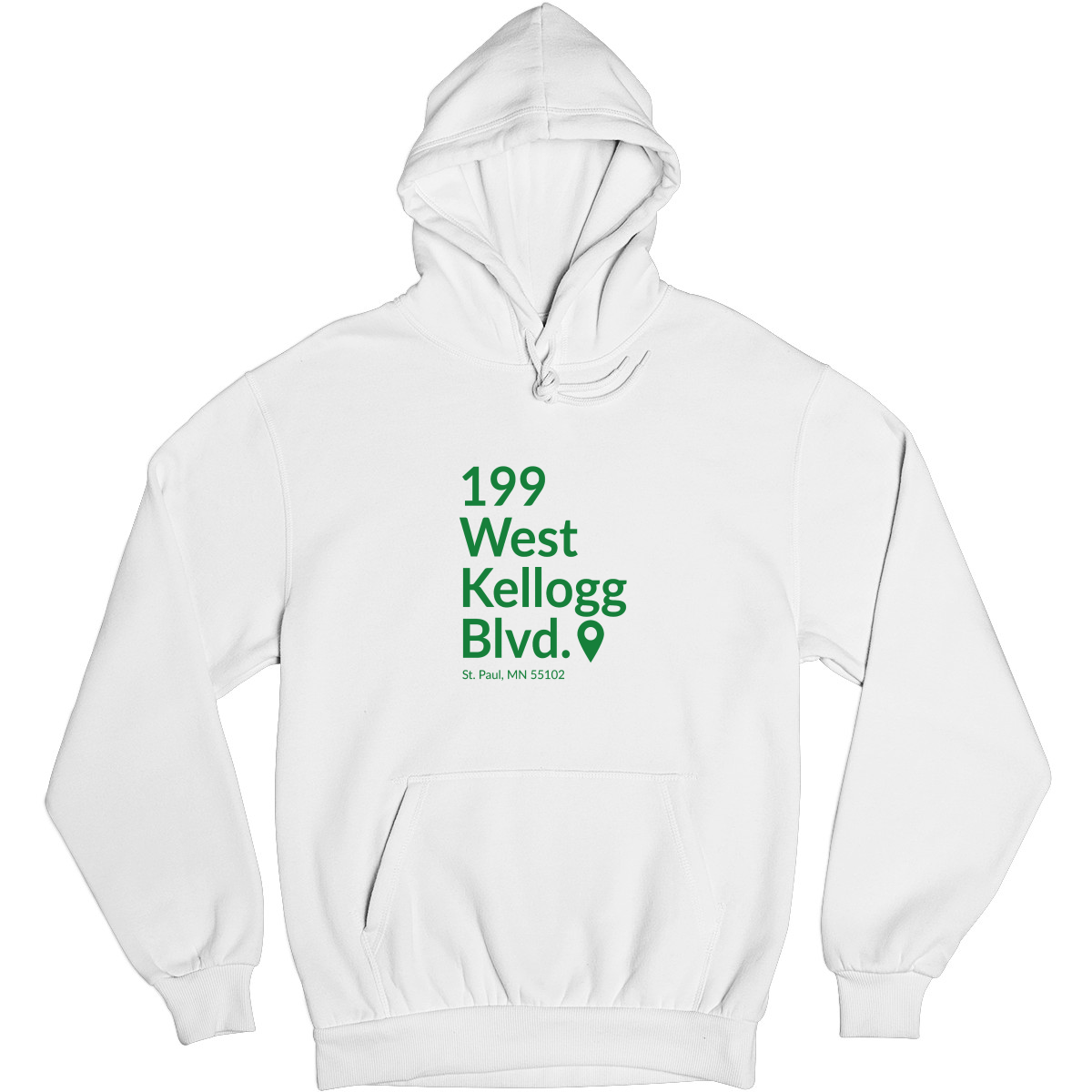 Minnesota Hockey Stadium  Unisex Hoodie | White