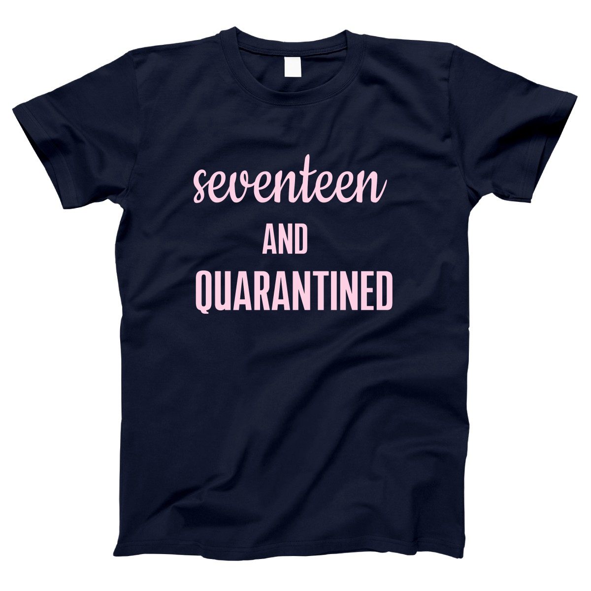 17th Birthday and Quarantined Women's T-shirt | Navy