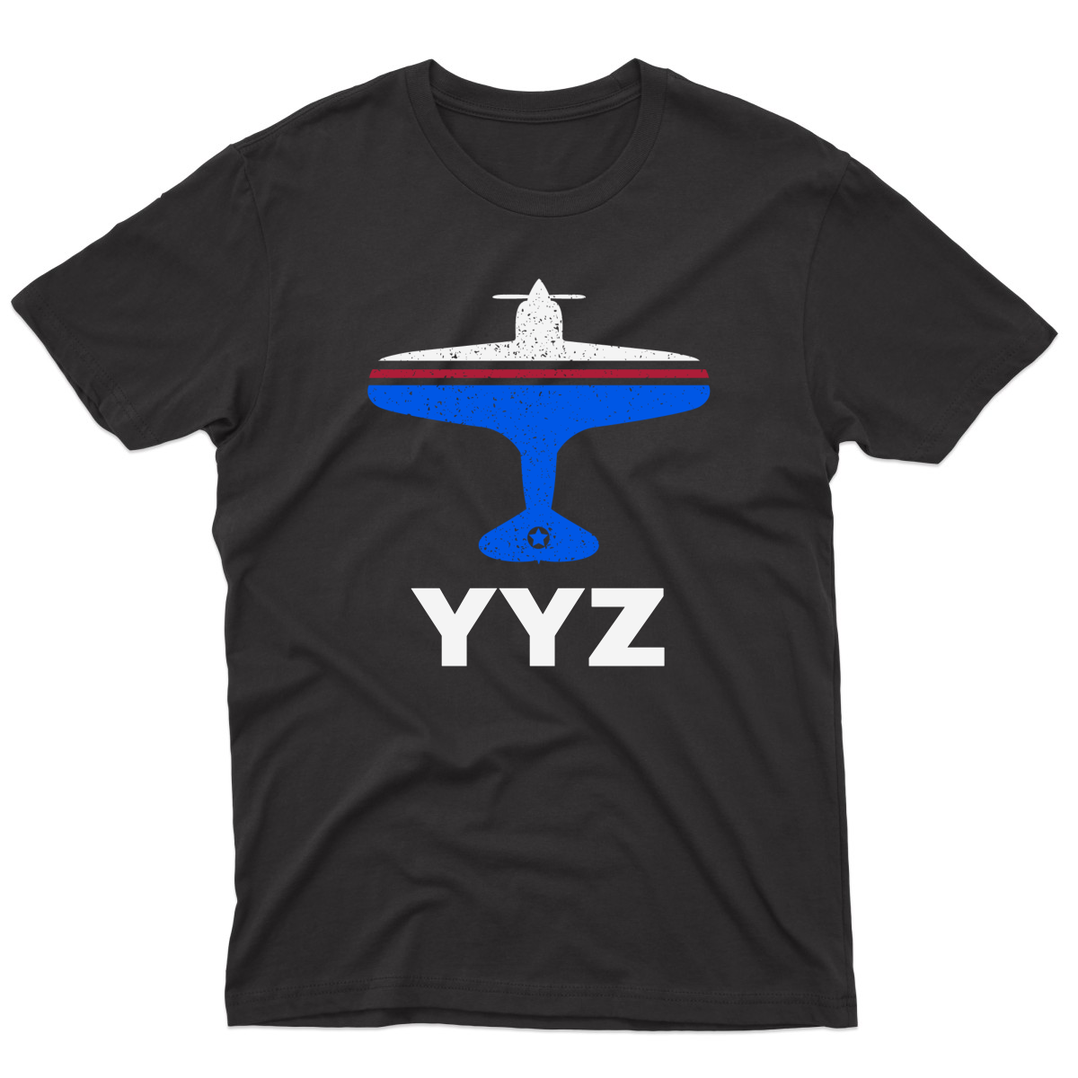 Fly Toronto YYZ Airport Men's T-shirt | Black