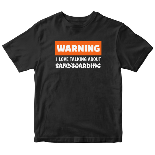 Sandboarding  Kids T-shirt | Black
