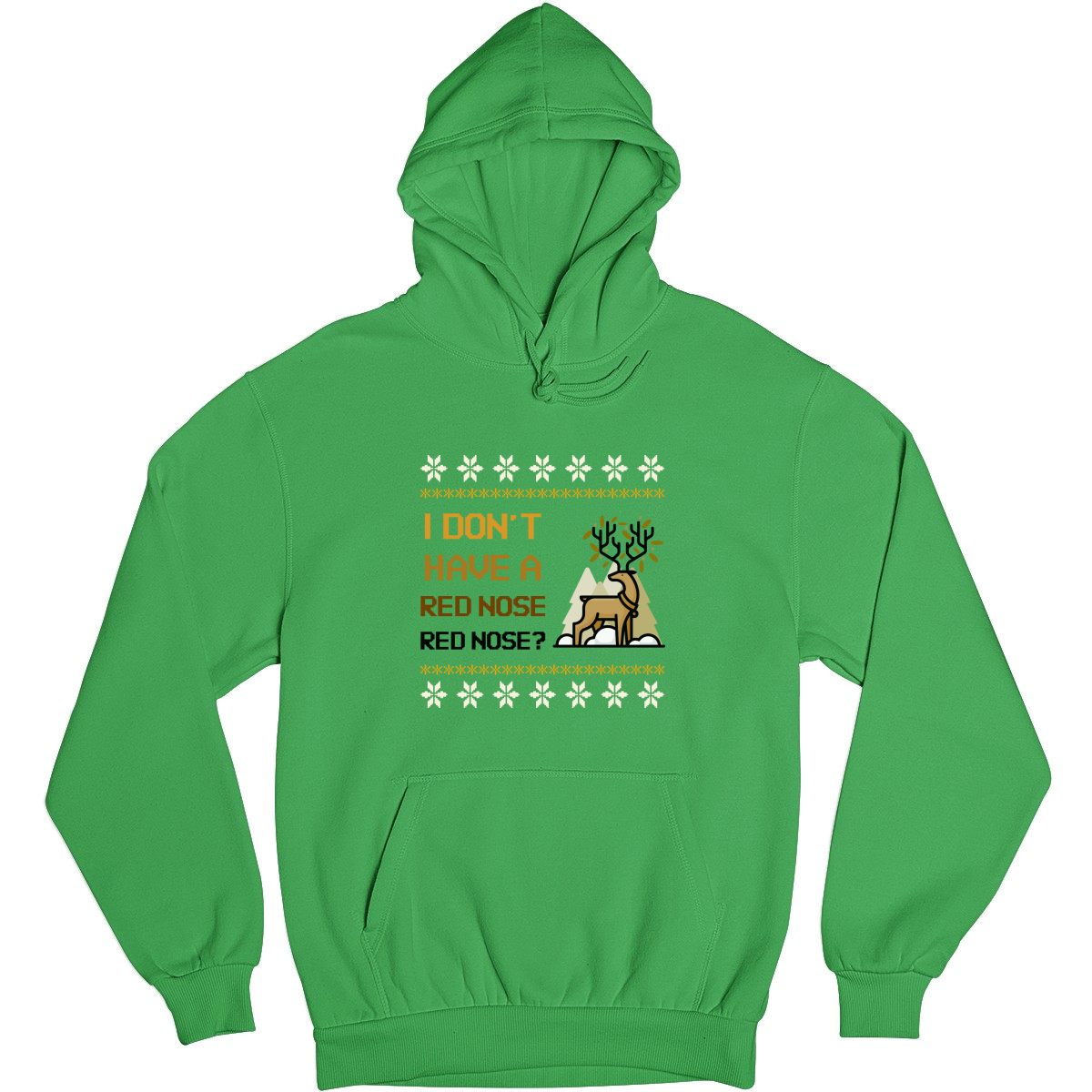 2021 Ugly Sweater Christmas Party Unisex Hoodie | Green