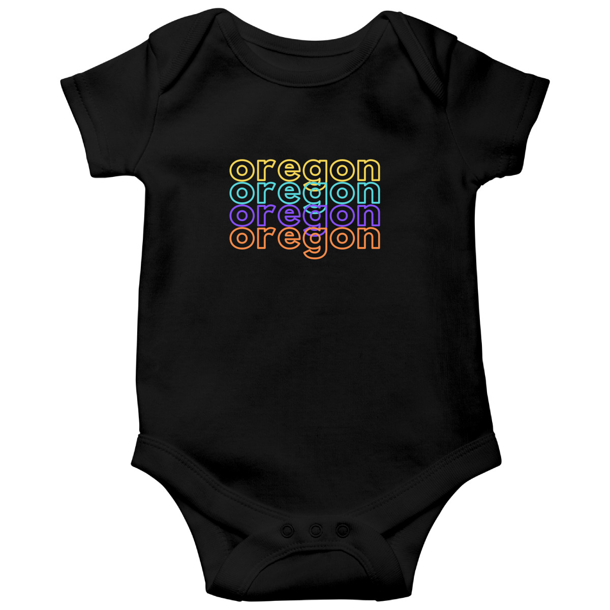 Oregon Baby Bodysuit | Black