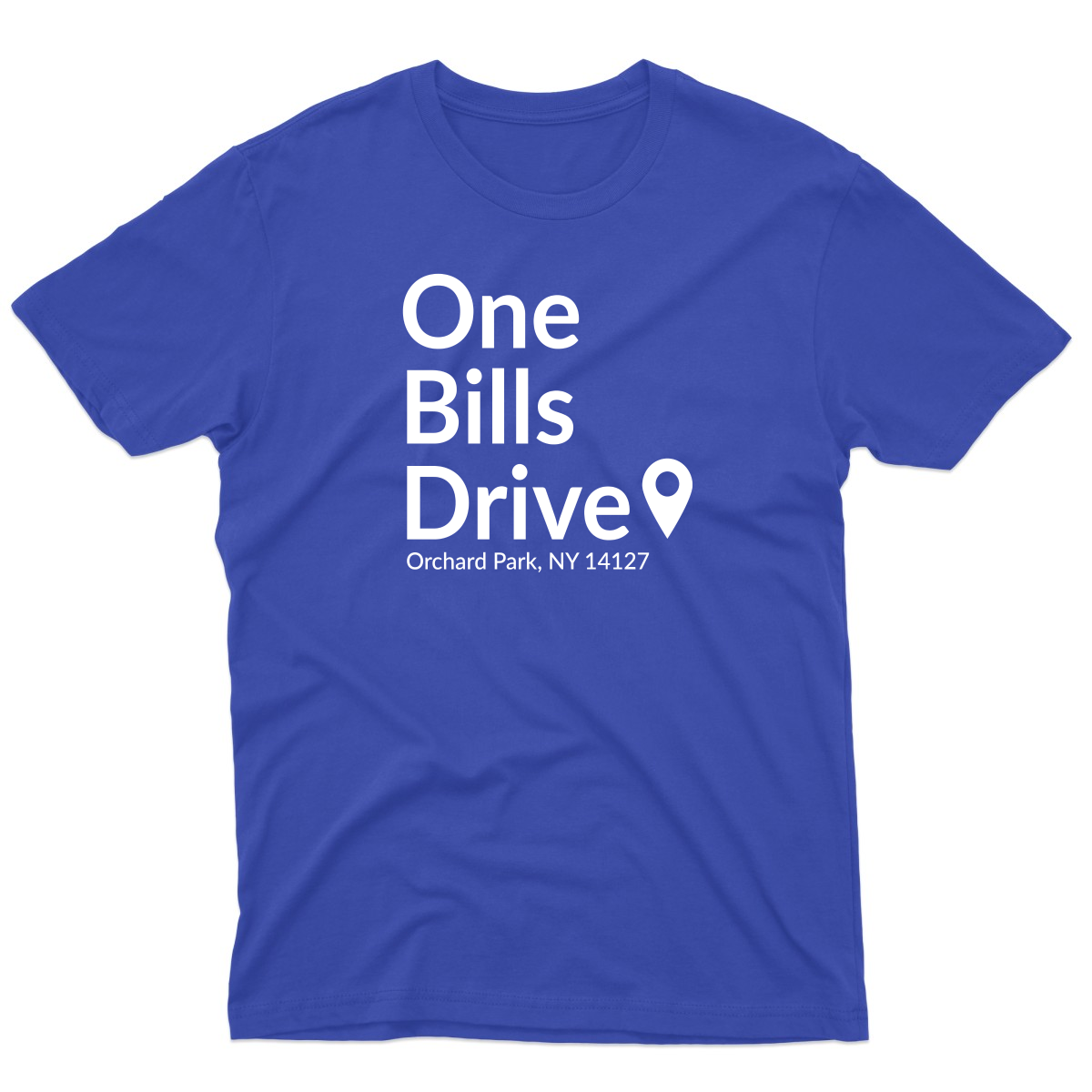 Buffalo Football Stadium  Men's T-shirt | Blue