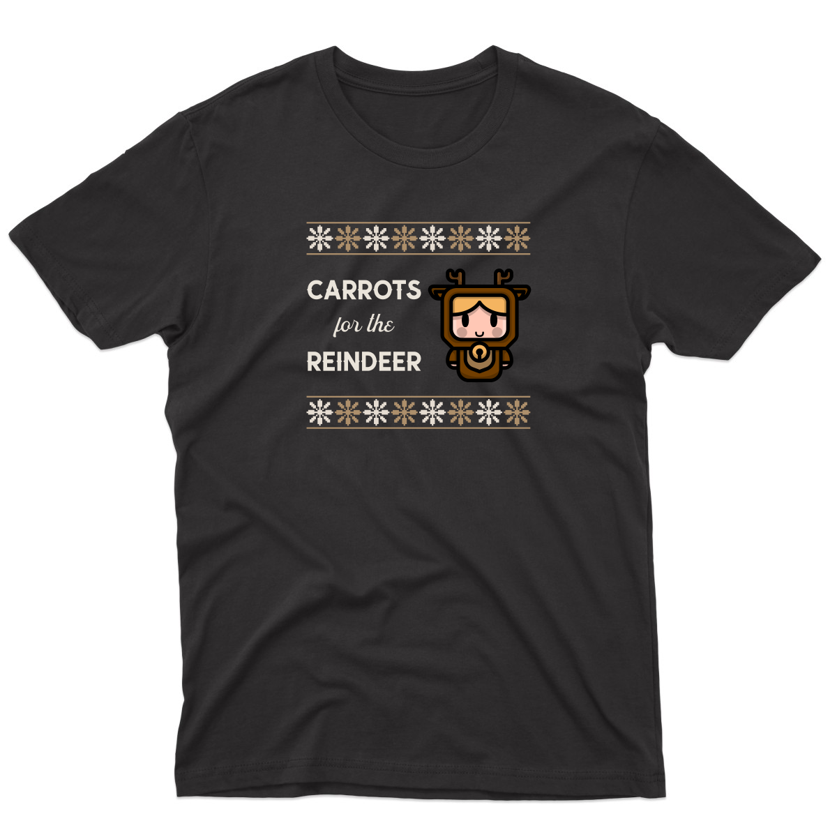 Carrots for the Reindeer Men's T-shirt | Black