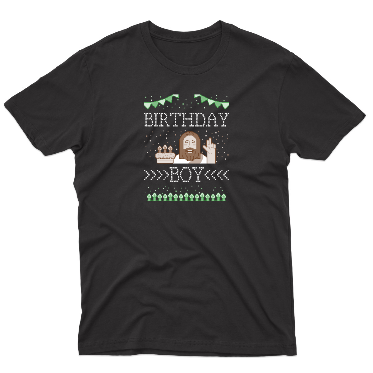 Christmas Birthday Boy Men's T-shirt | Black