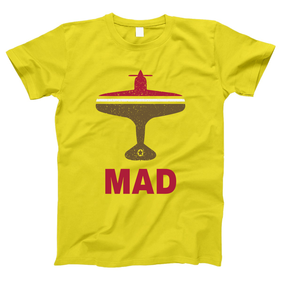 Fly Madrid MAD Airport Women's T-shirt | Yellow