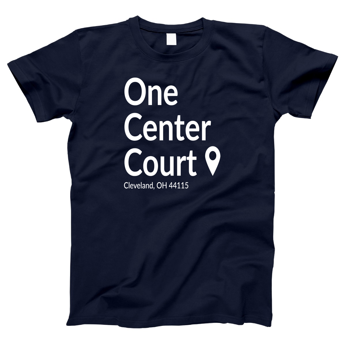 Cleveland Basketball Stadium Women's T-shirt | Navy