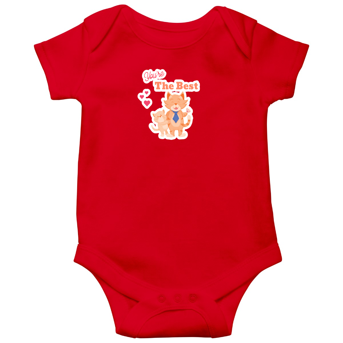 You are the Best Baby Bodysuits | Red