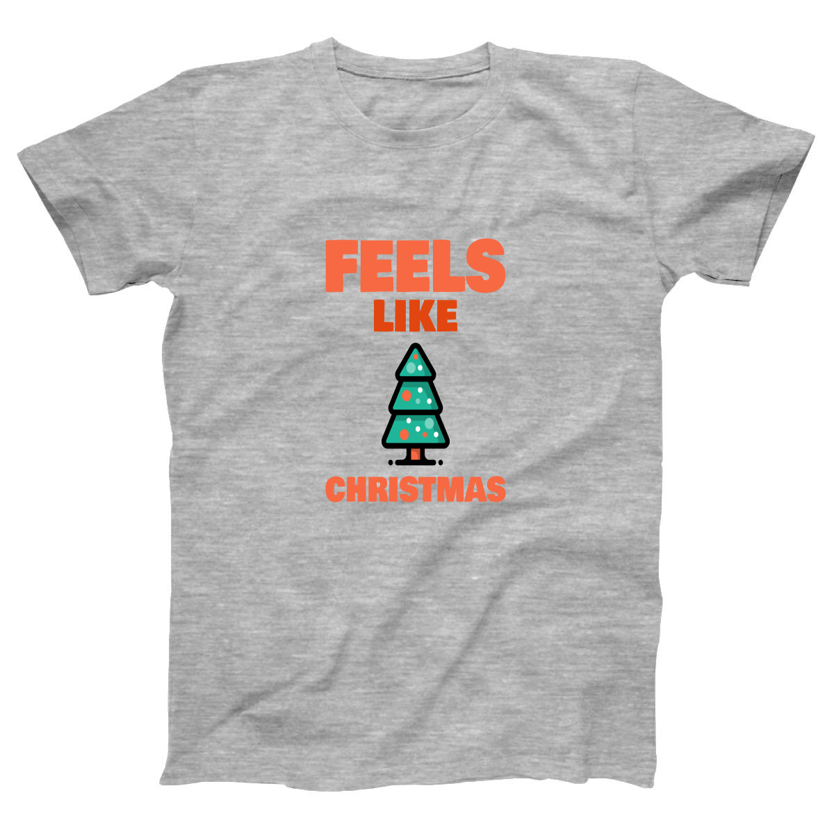 Feels Like Christmas Women's T-shirt | Gray