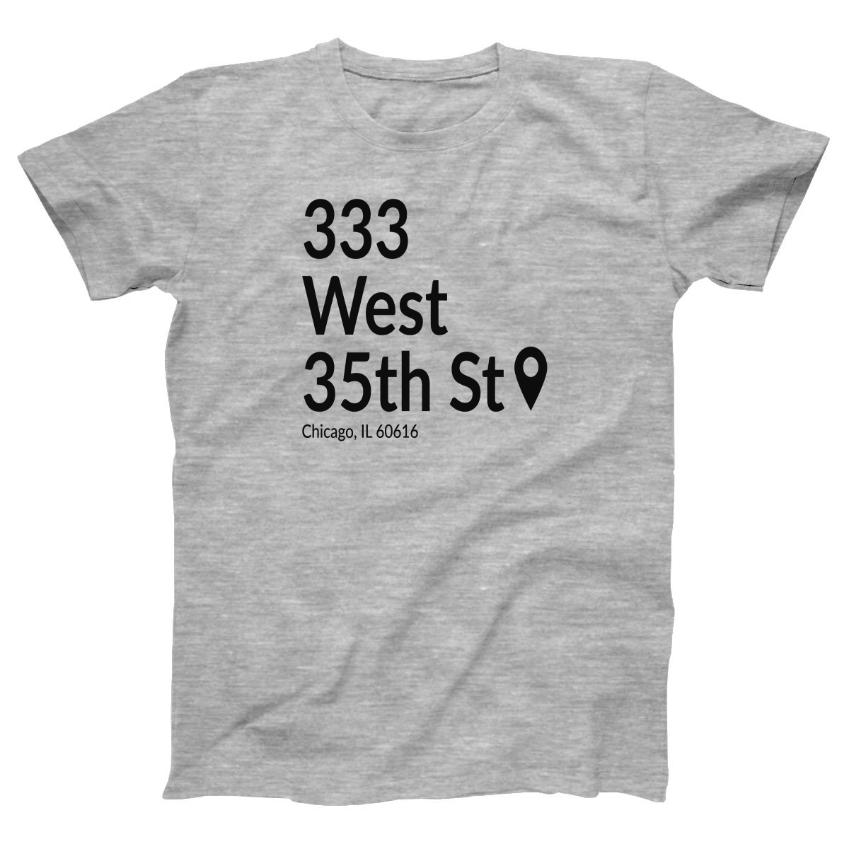 Chicago Baseball Stadium South Side Women's T-shirt | Gray