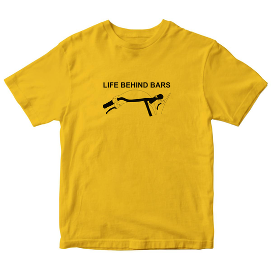 Life Behind Bars Kids T-shirt | Yellow