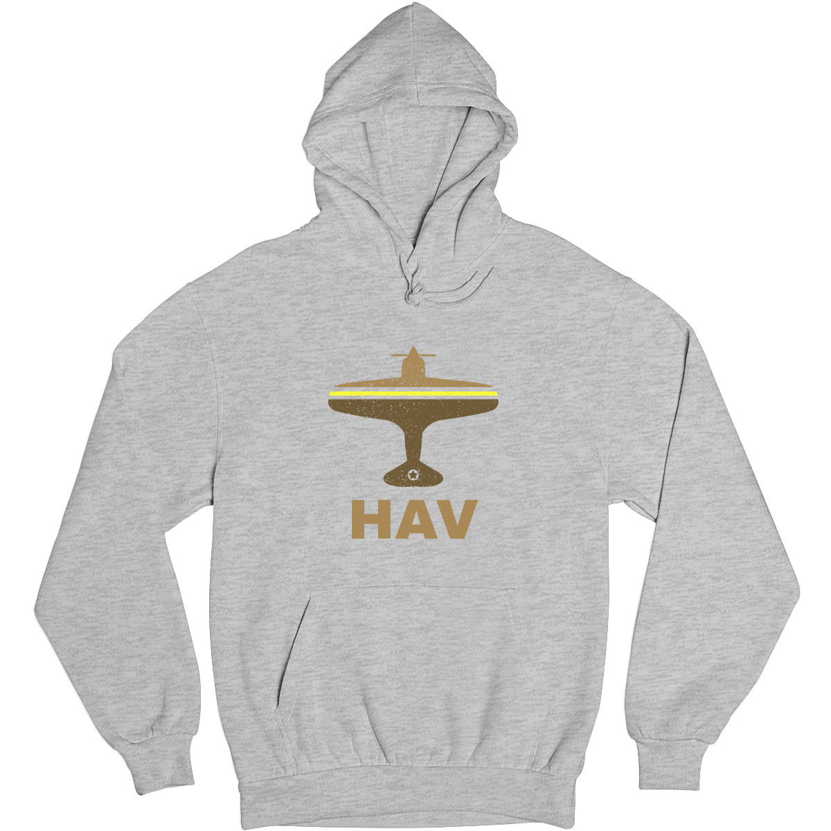 Fly Havana HAV Airport Unisex Hoodie | Gray