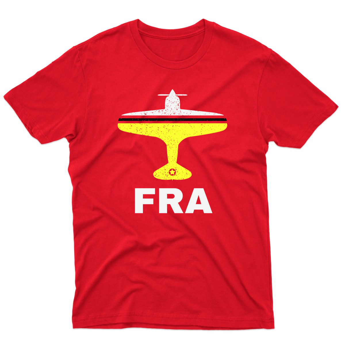 Fly Frankfurt FRA Airport  Men's T-shirt | Red