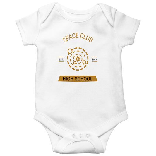 Space Club High School Baby Bodysuits