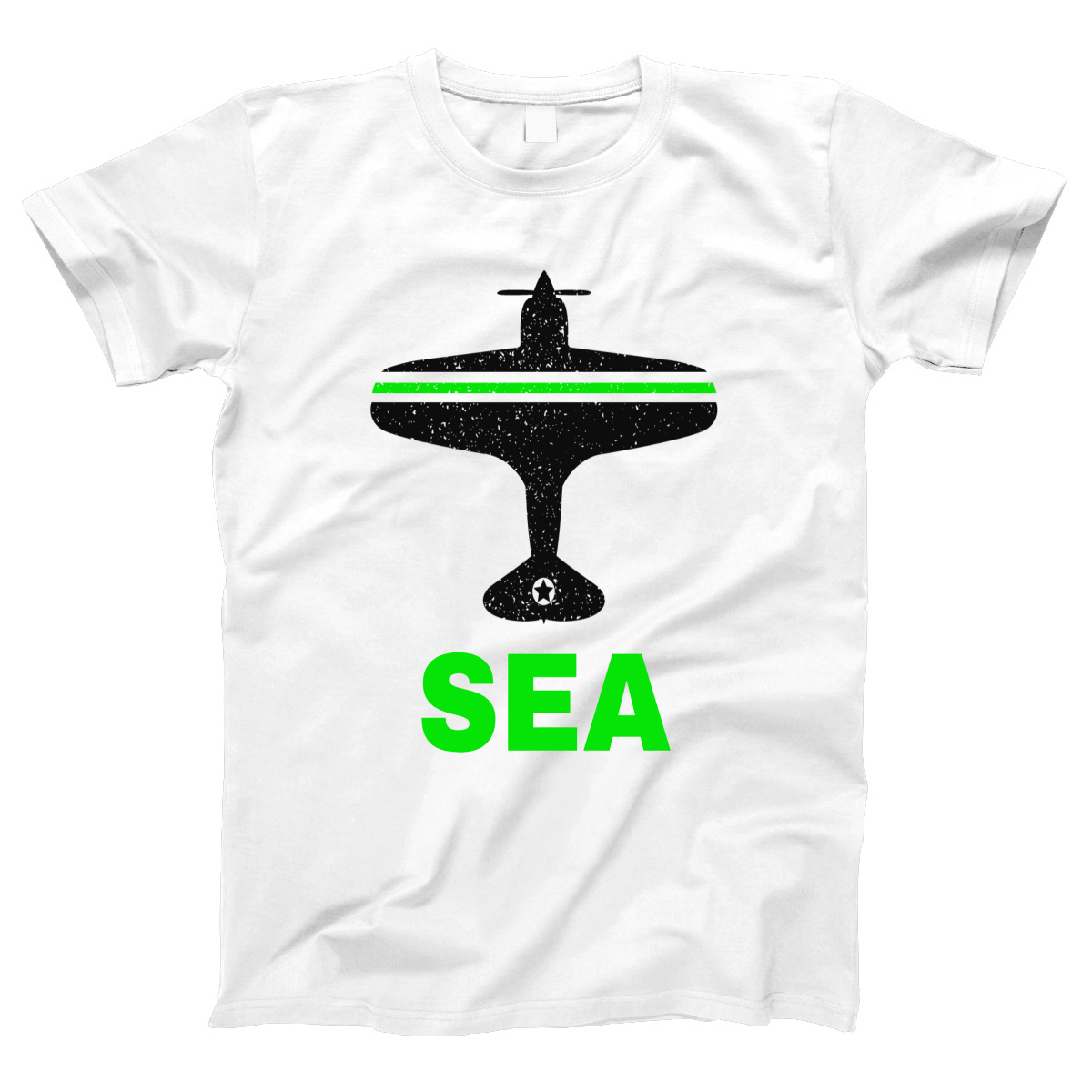 Fly Seattle SEA Airport Women's T-shirt | White