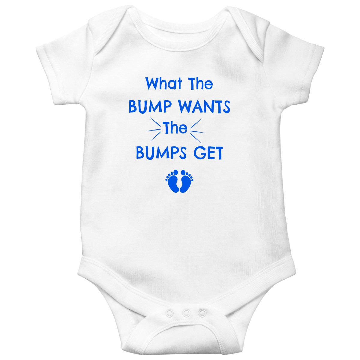 What The Bump Wants Baby Bodysuits | White
