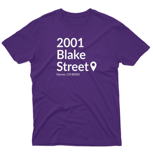 Colorado Baseball Stadium Men's T-shirt | Purple