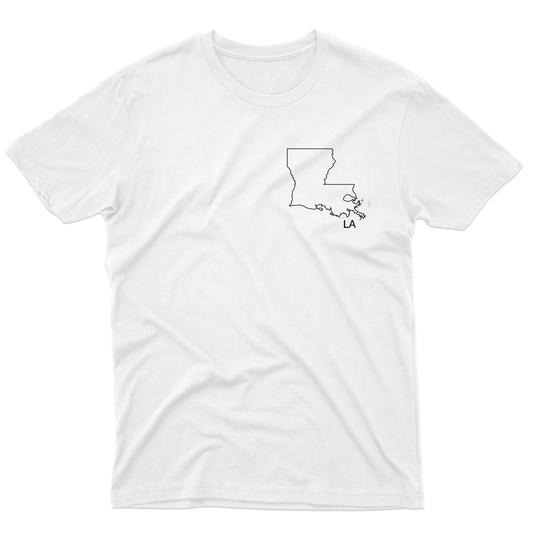 Louisiana Men's T-shirt | White