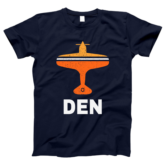 Fly Denver DEN Airport Women's T-shirt | Navy