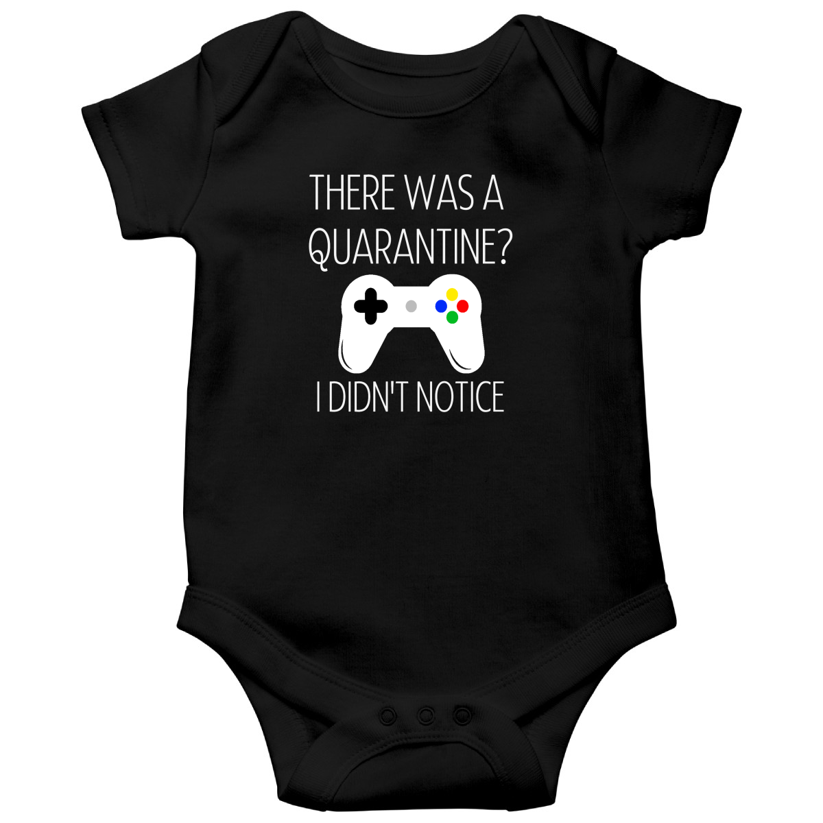 THERE WAS A QUARANTİNE Baby Bodysuits | Black