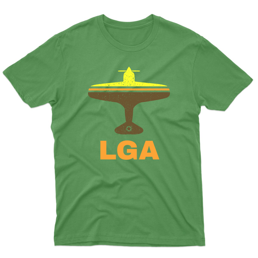 Fly New York LGA Airport Men's T-shirt | Green