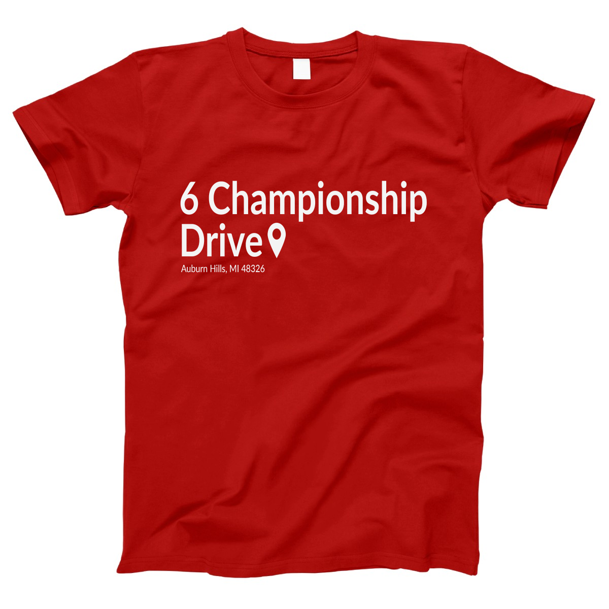 Detroit Basketball Stadium Women's T-shirt | Red