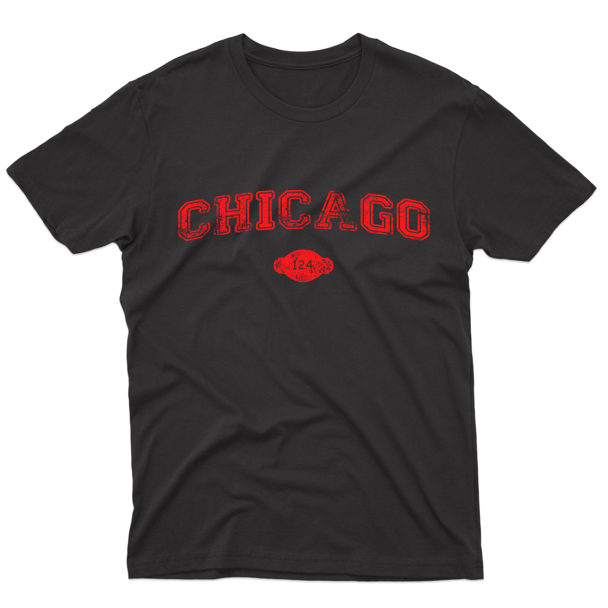 Chicago 1837 Represent Men's T-shirt | Black