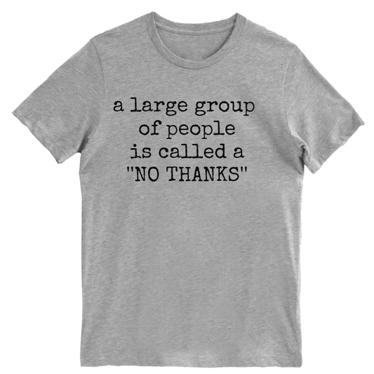 No Thanks Men's T-shirt | Gray