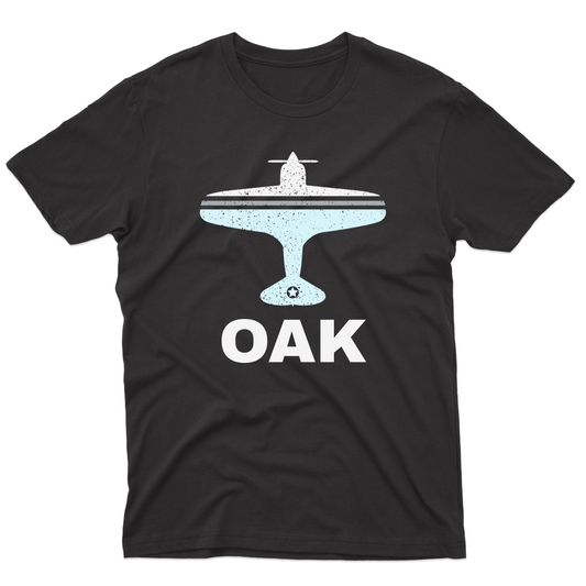 Fly Oakland OAK Airport Men's T-shirt | Black