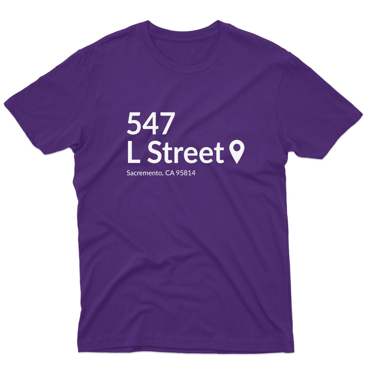 Sacramento Basketball Stadium Men's T-shirt | Purple