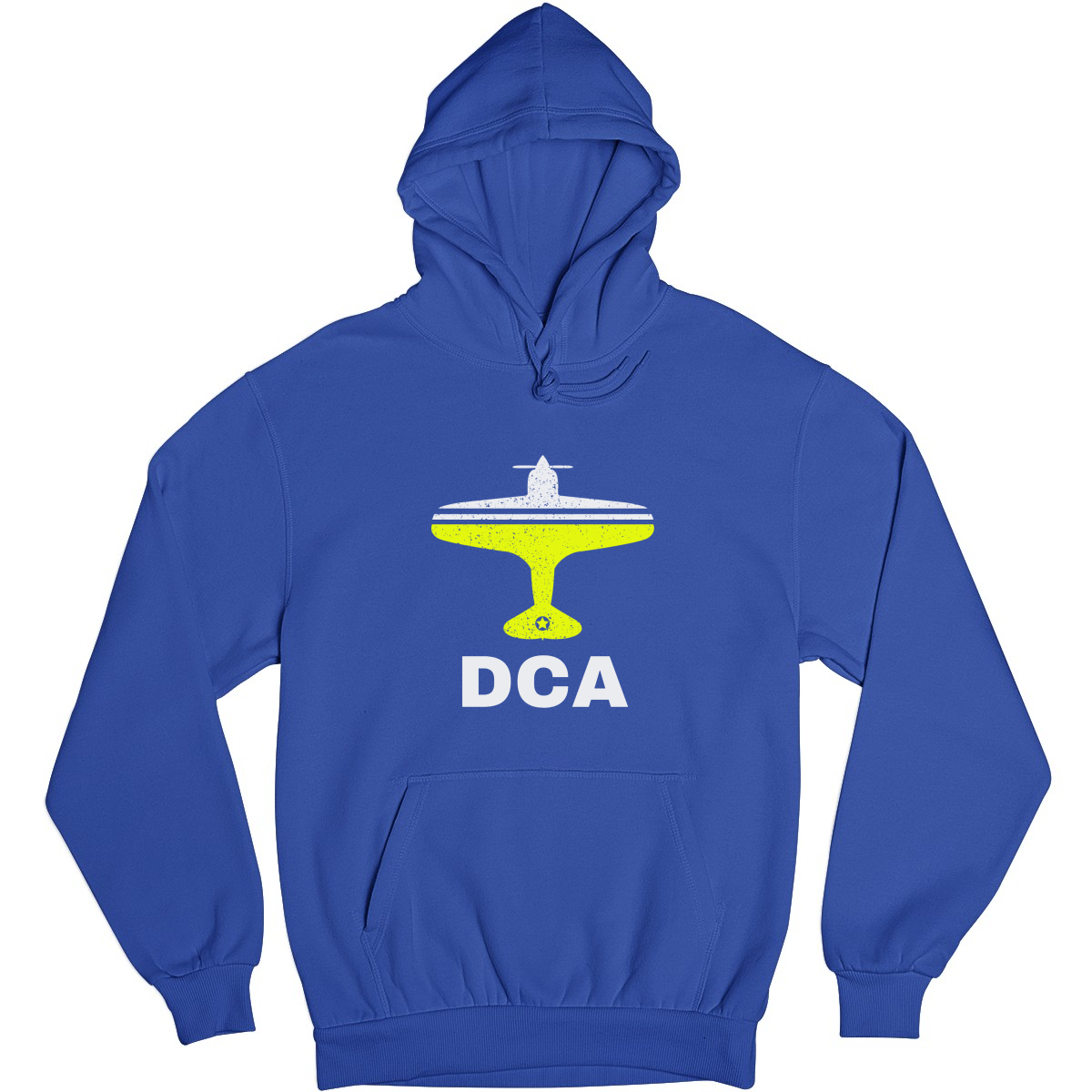 Fly Washington D.C. DCA Airport Unisex Hoodie | Blue